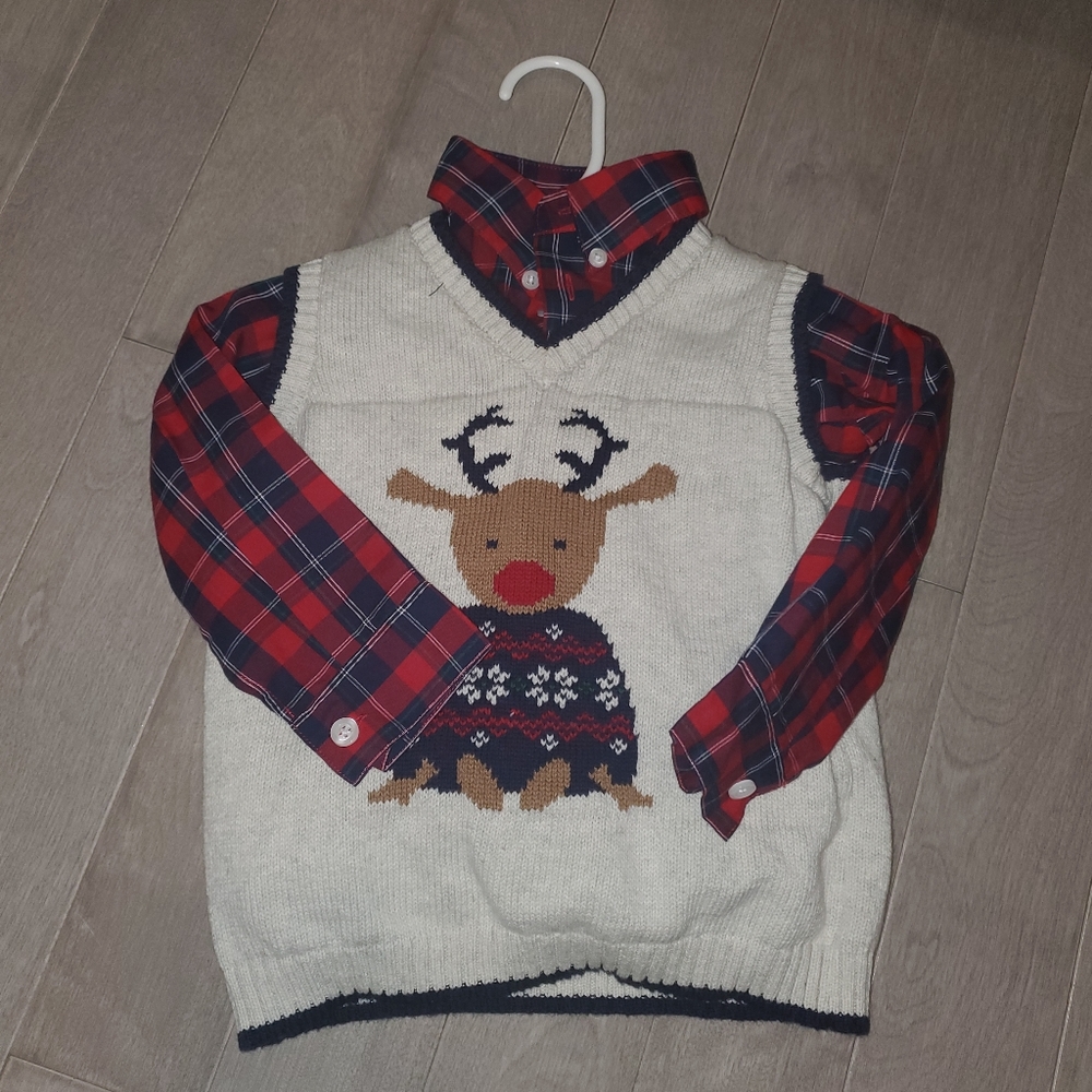 3 piece holiday outfit for baby boy